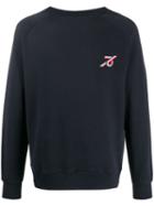 Ron Dorff Embroidered Cotton Sweater - Blue