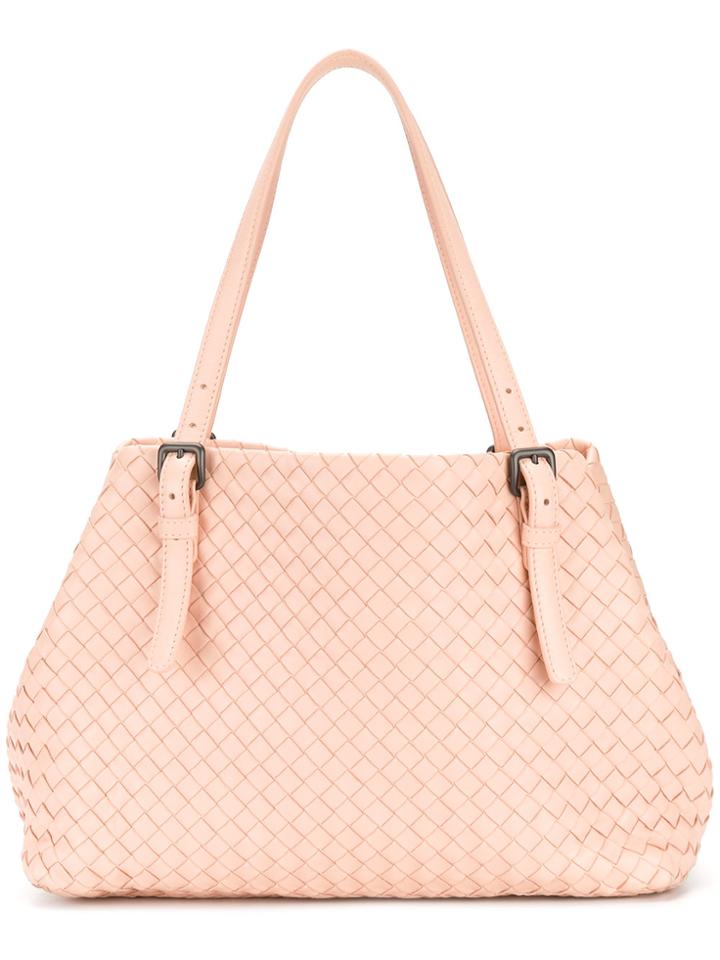 Bottega Veneta Cesta Tote Bag - Pink & Purple