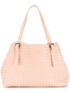 Bottega Veneta Cesta Tote Bag - Pink & Purple