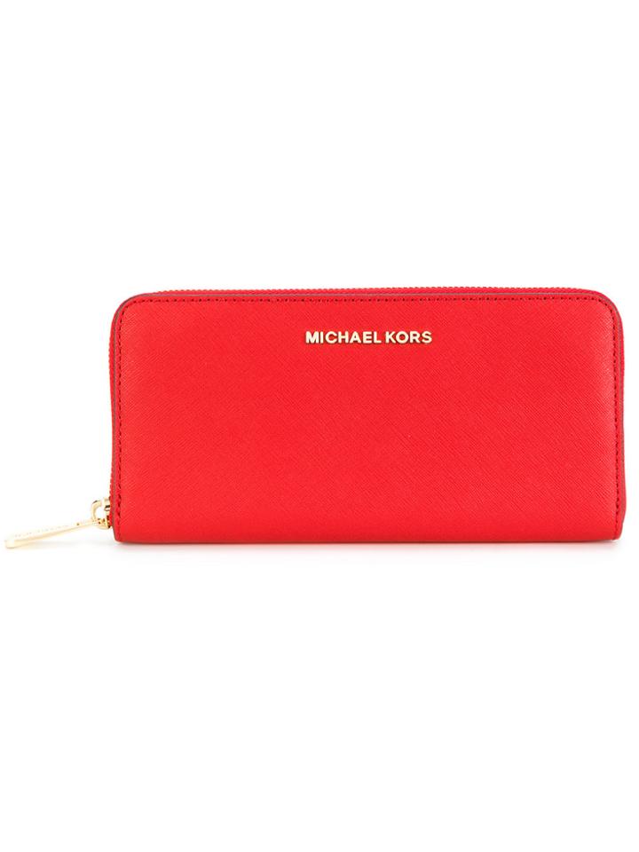 Michael Michael Kors Continental Logo Wallet - Red