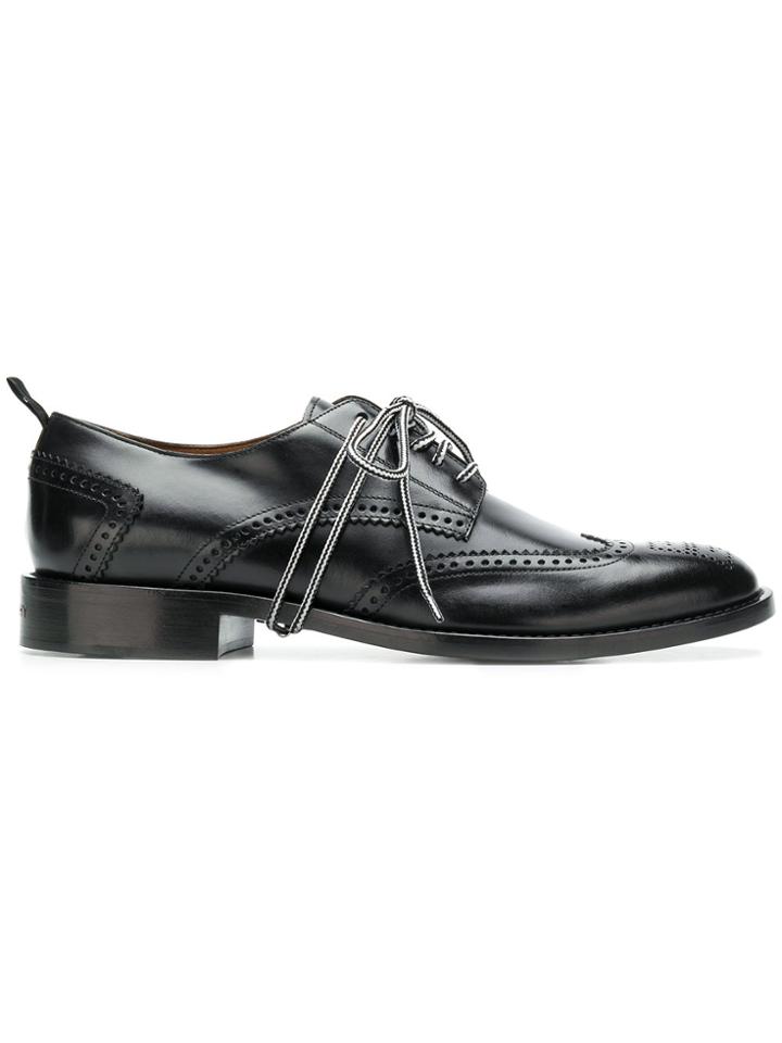 Givenchy Perforated Derby Shoes - Black