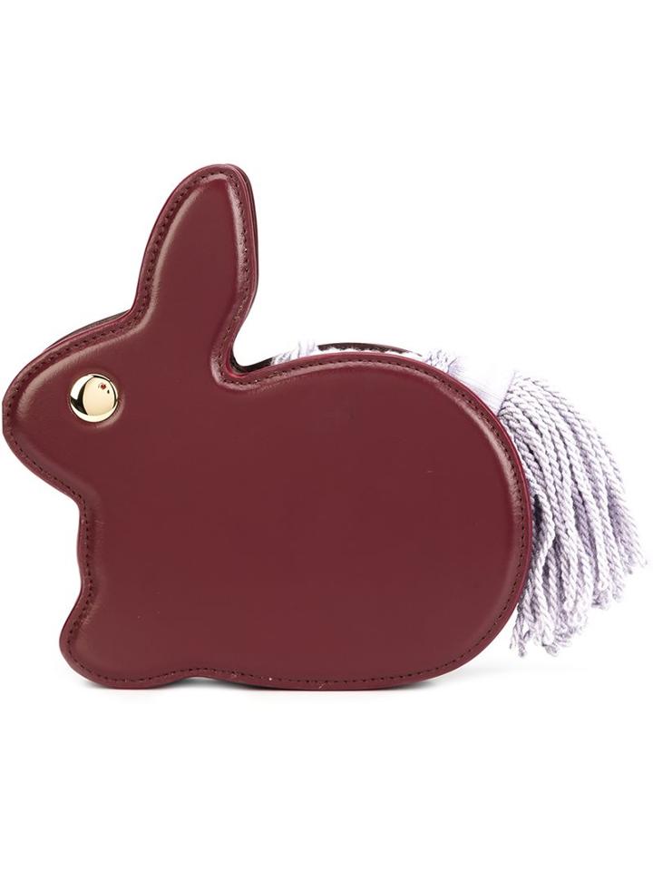 Hillier Bartley 'rabbit' Clutch, Women's, Red