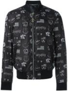 Philipp Plein 'heathrow' Bomber Jacket, Men's, Size: Xxl, Black, Polyester/nylon