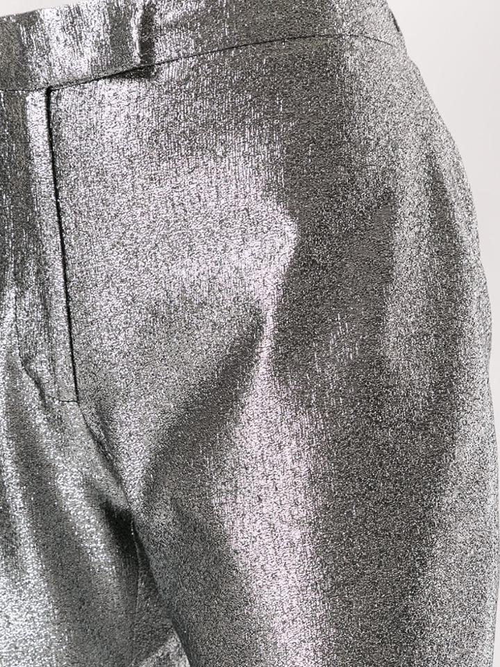 Layeur Metallic Sheen Trousers - Silver