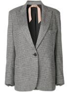 Nº21 Checked Structured Blazer - Grey