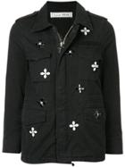 Tu Es Mon Trésor Bijou Flower Field Jacket - Black