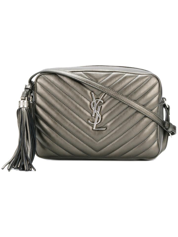 Saint Laurent Small Lou Camera Bag - Metallic