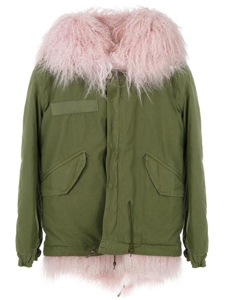 Mr & Mrs Italy Trimmed Hood Short Parka - Green