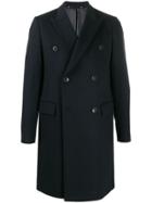 Paul Smith Double Breasted Coat - Blue