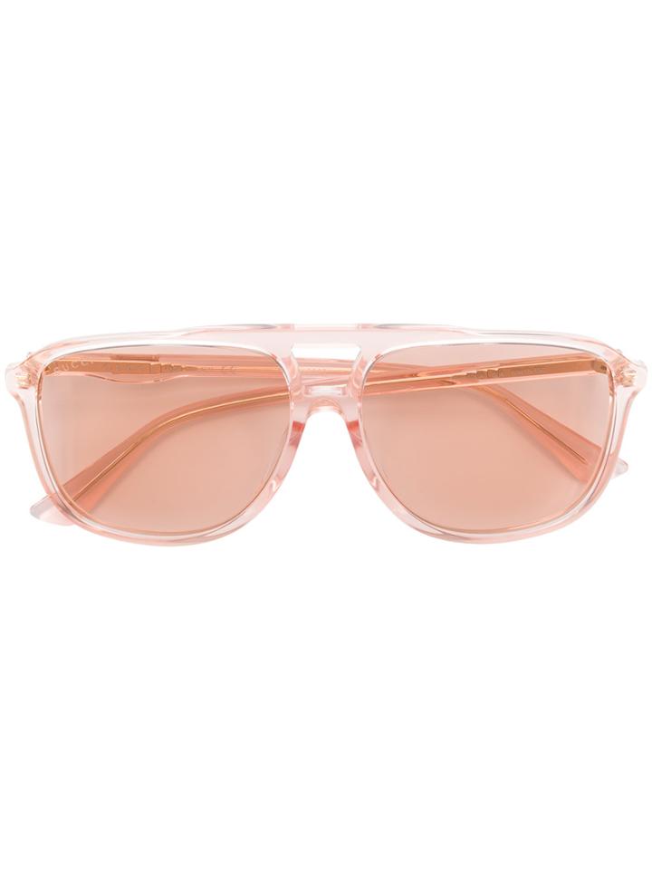 Gucci Eyewear Aviator-style Sunglasses - Pink & Purple