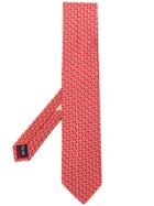 Salvatore Ferragamo Flamingo Print Tie - Red