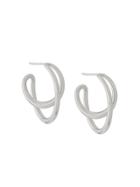 Charlotte Chesnais Initial Hoop Earrings - Silver