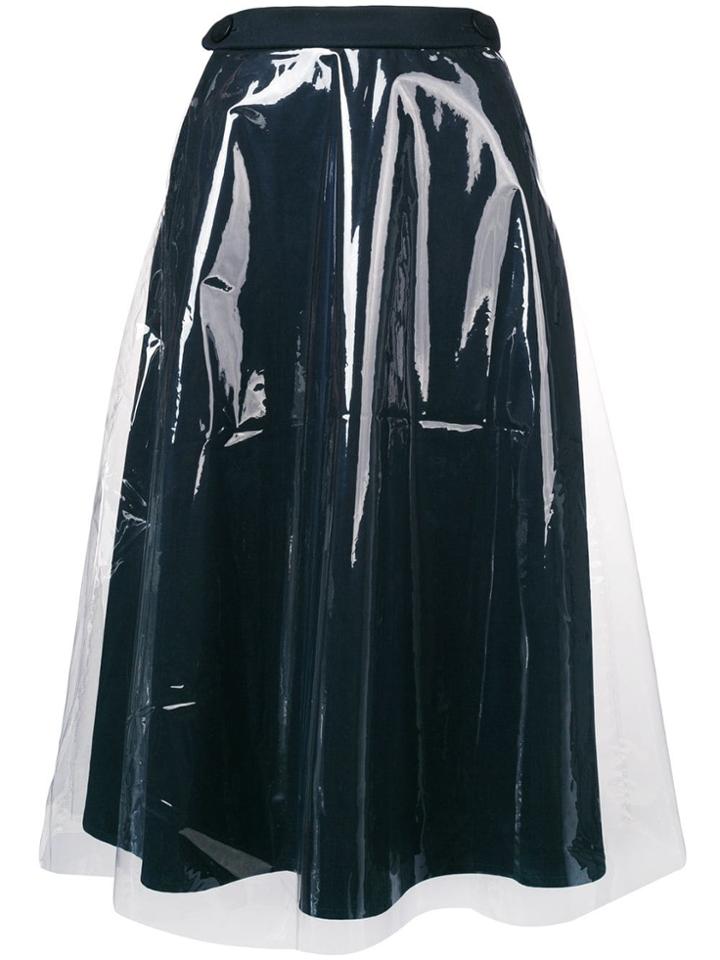 Paskal Midi Pleated Skirt - Blue