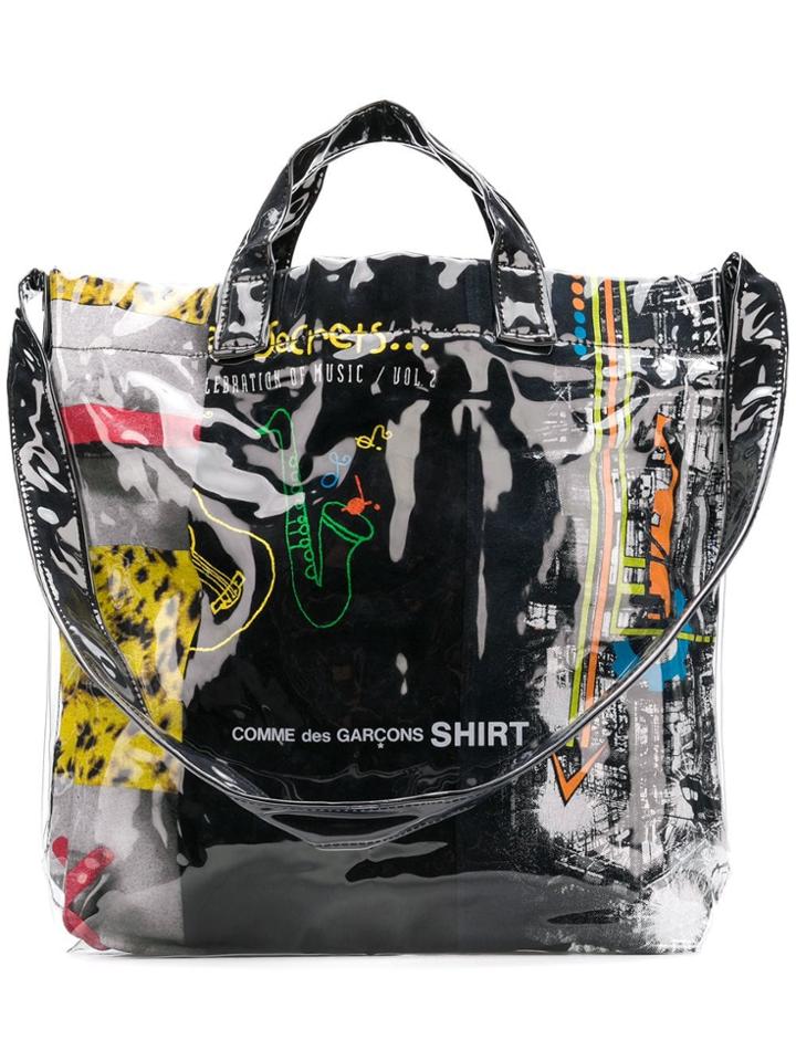 Comme Des Garçons Shirt Large Tote Bag - Black