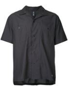 Factotum - Open Collar Short Sleeve Shirt - Men - Cotton/lyocell - 48, Grey, Cotton/lyocell