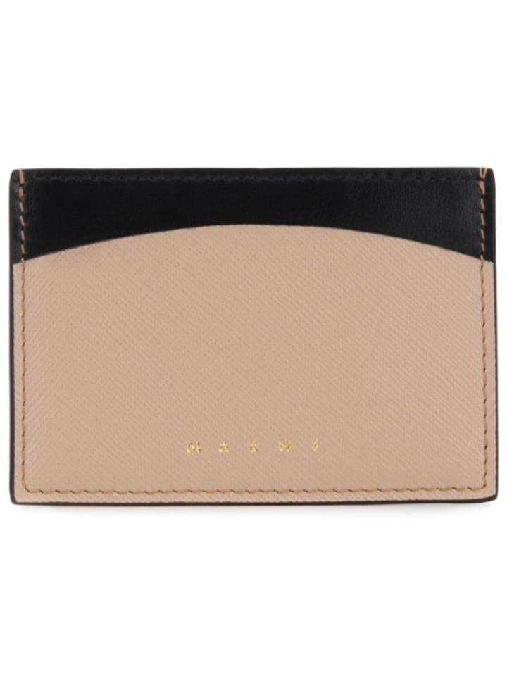 Marni Logo Embossed Cardholder - Neutrals