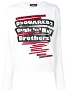 Dsquared2 Logo Printed Sweatshirt - White