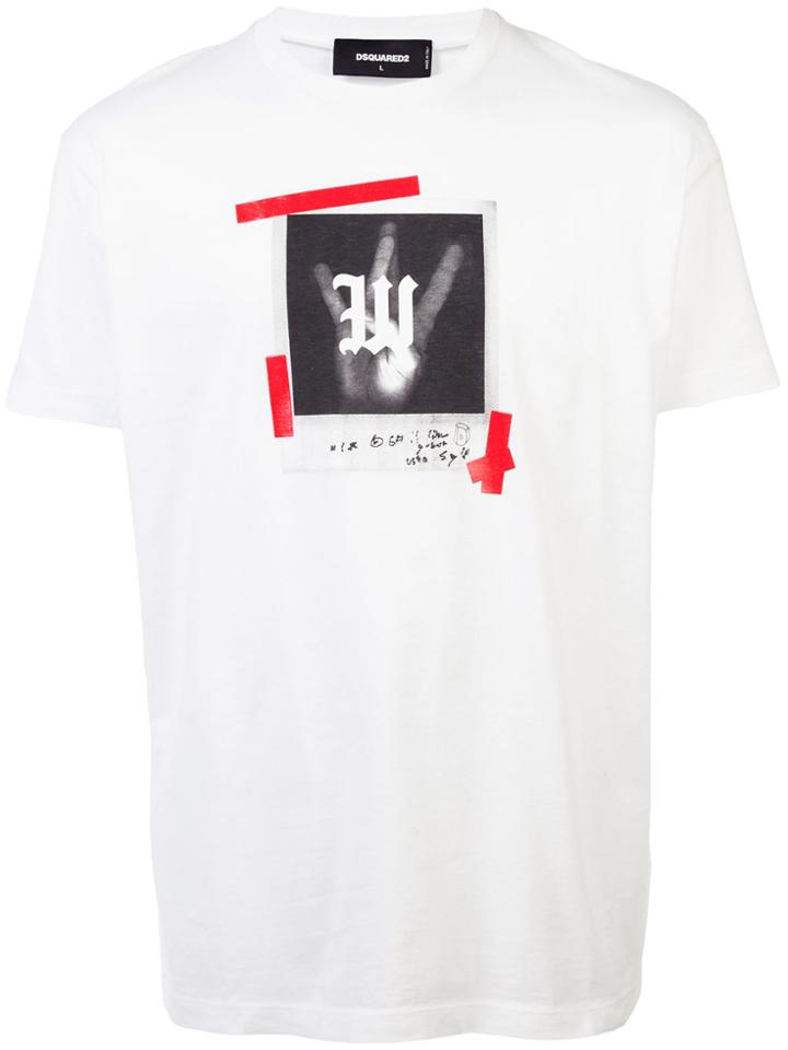 Dsquared2 X-ray Print T-shirt - White