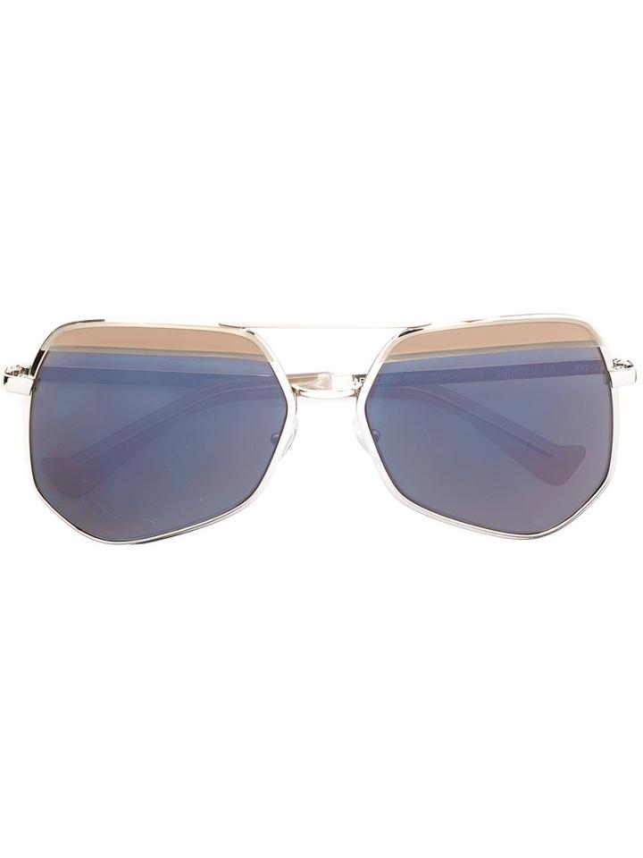 Grey Ant - Square Sunglasses - Women - Metal - One Size, Nude/neutrals, Metal