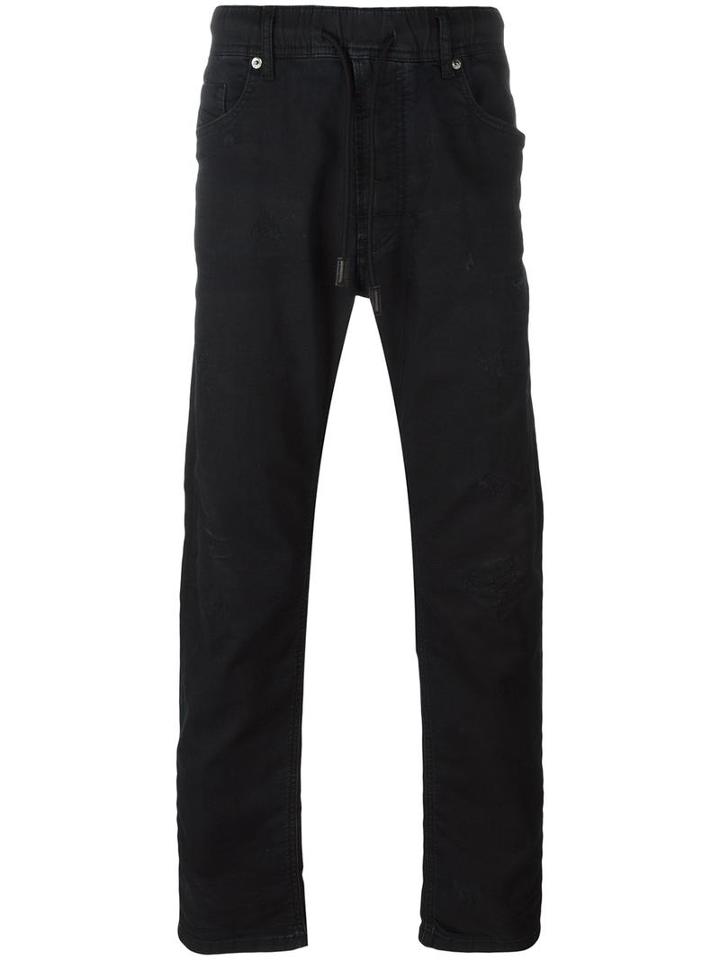 Diesel - Drawstring Loose-fit Jeans - Men - Cotton/polyester/spandex/elastane - 32, Blue, Cotton/polyester/spandex/elastane