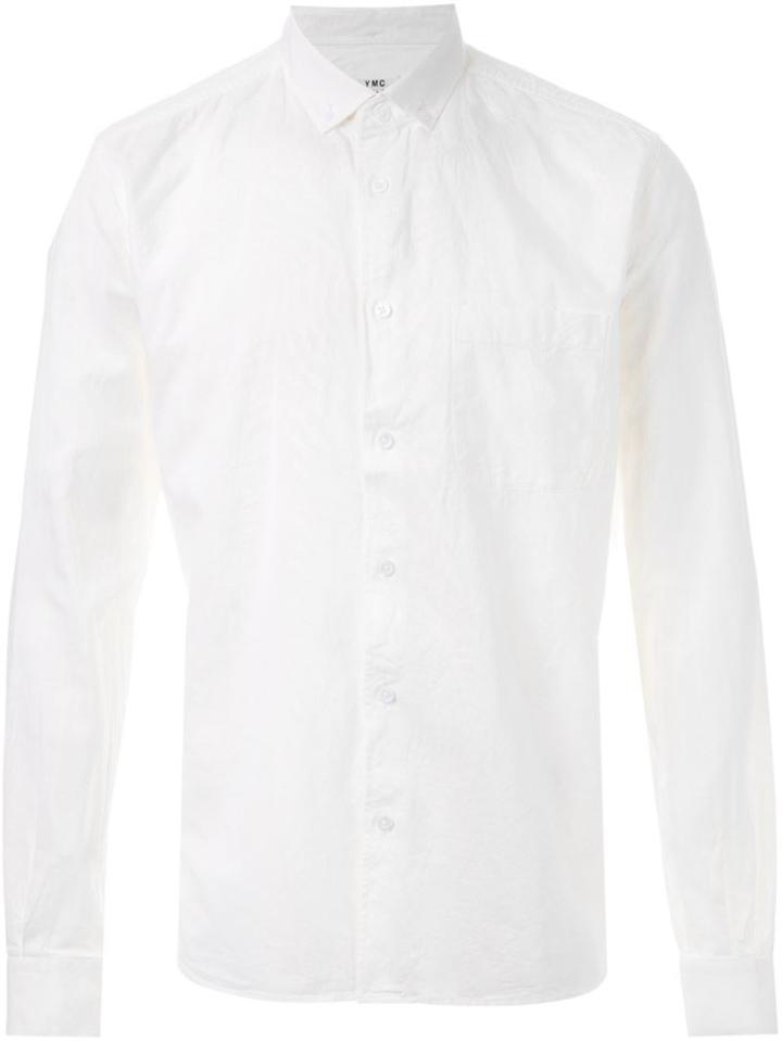 Ymc Harajuku Shirt, Men's, Size: L, White, Cotton/linen/flax