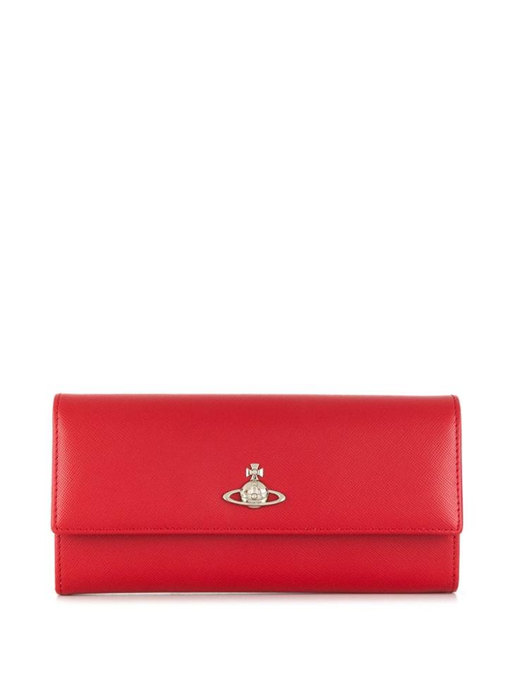 Vivienne Westwood Foldover Top Wallet - Red