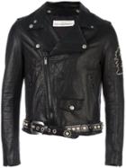 Golden Goose Deluxe Brand 'chiodo' Biker Jacket, Men's, Size: Large, Black, Lamb Skin/polyester