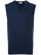 Gieves & Hawkes V-neck Vest - Blue