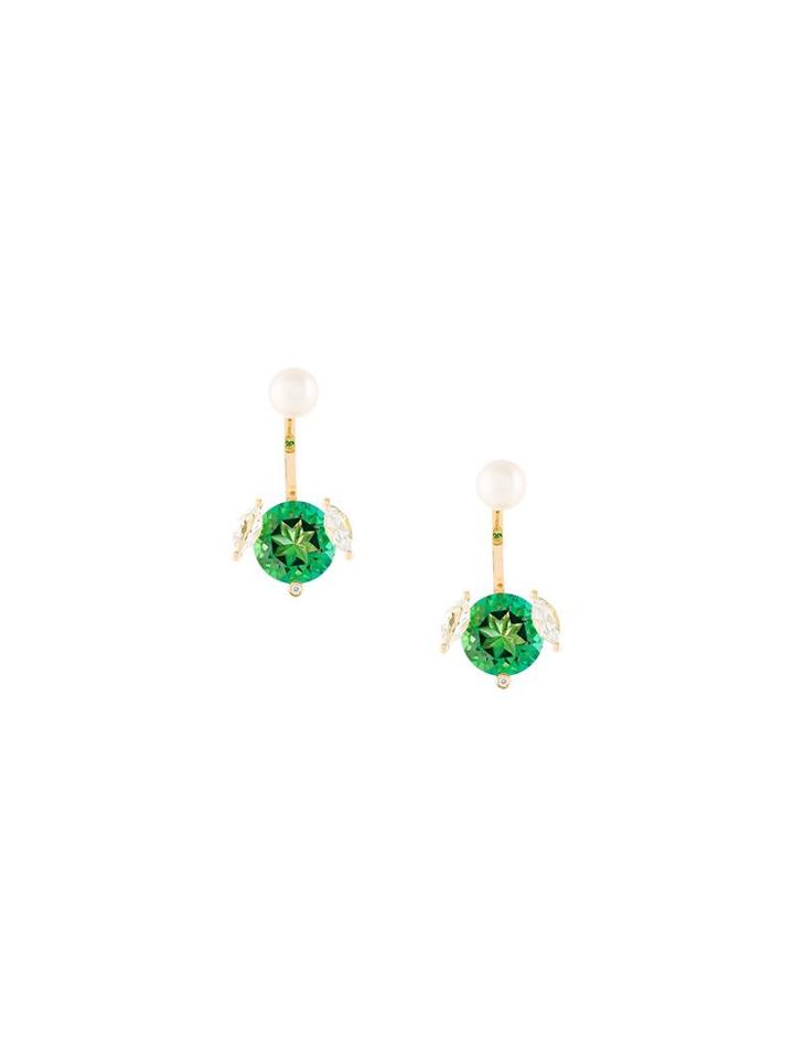 Delfina Delettrez 'magic Puppy' Diamond Earring, Women's, Metallic