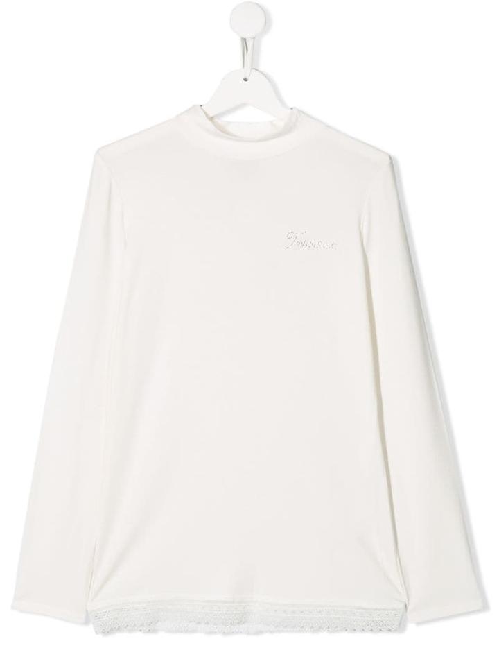 Twin-set Kids Teen Logo Sweatshirt - White