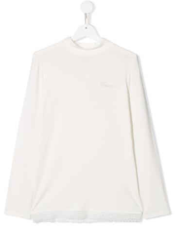 Twin-set Kids Teen Logo Sweatshirt - White