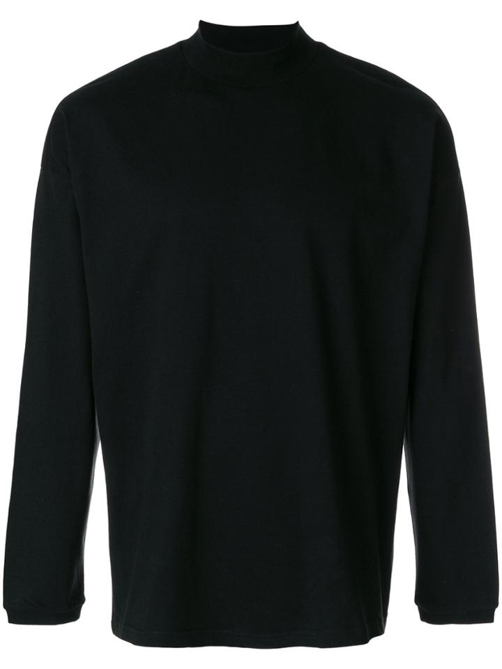 Martine Rose Funnel-neck Fitted Sweater - Black