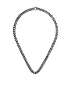 Hum 18kt Yellow Gold And Diamond Cable Chain Necklace - Silver