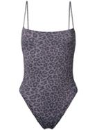 Sian Swimwear Leopard Print Swimsuit - Grey