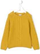 Knot Braid Detail Sweater, Girl's, Size: 8 Yrs, Yellow/orange