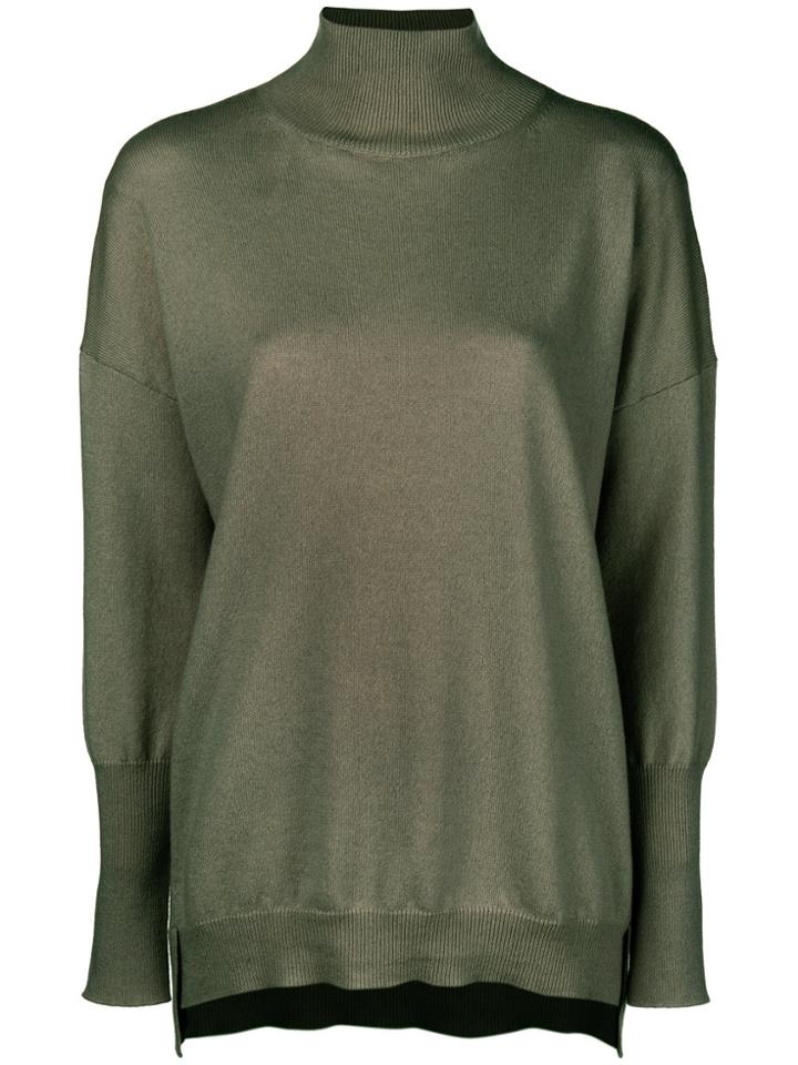 Agnona Roll Neck Sweater - Green