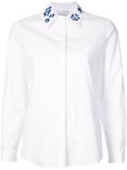 Novis Embroidered Collar Shirt - White