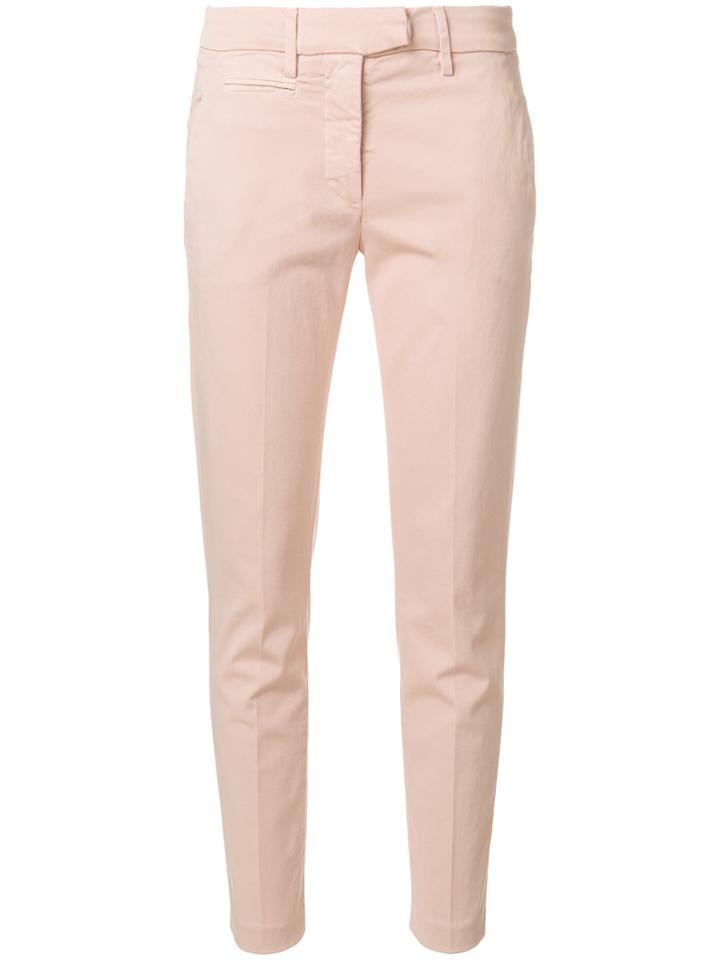 Dondup Perfect Slim-fit Trousers - Pink & Purple