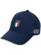 Ea7 Emporio Armani Logo Embroidered Cap - Blue