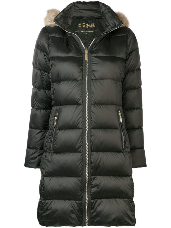 Michael Michael Kors Quilted Puffer Coat - Green