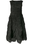 Rundholz Crinkled-effect Midi Dress - Black