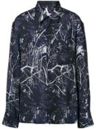 Lanvin Foliage Print Shirt - Blue
