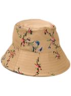 Preen By Thornton Bregazzi Floral Print Bucket Hat - Brown