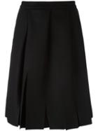 Vivienne Westwood Anglomania Slit Detail Skirt, Women's, Size: 44, Black, Cotton/polyamide/cashmere/virgin Wool