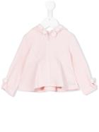 Lapin House - Bow Detail Zip Hoodie - Kids - Cotton/spandex/elastane - 9 Mth, Pink/purple