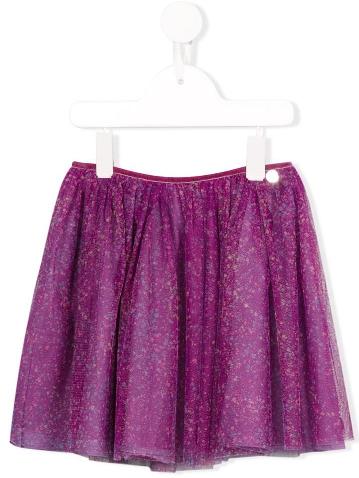 Paul Smith Junior Printed Tulle Skirt, Girl's, Size: 8 Yrs, Pink/purple