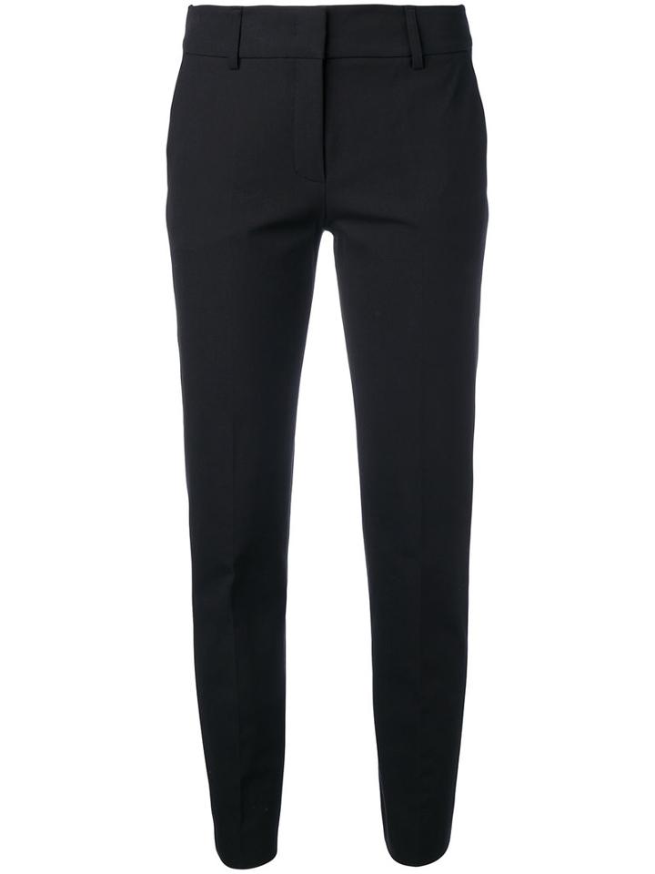 Piazza Sempione Tailored Trousers, Women's, Size: 40, Black, Cotton/spandex/elastane