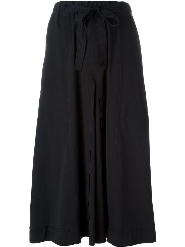 Isabel Marant Elasticated Midi Skirt, Women's, Size: 38, Black, Silk/spandex/elastane/virgin Wool