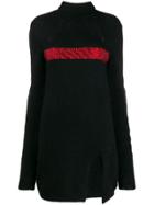 Philosophy Di Lorenzo Serafini Knitted Roll Neck Dress - Black