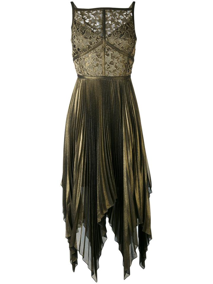 Elie Saab - Sleeveless Short Dress - Women - Polyamide/polyester/viscose/brass - 38, Grey, Polyamide/polyester/viscose/brass